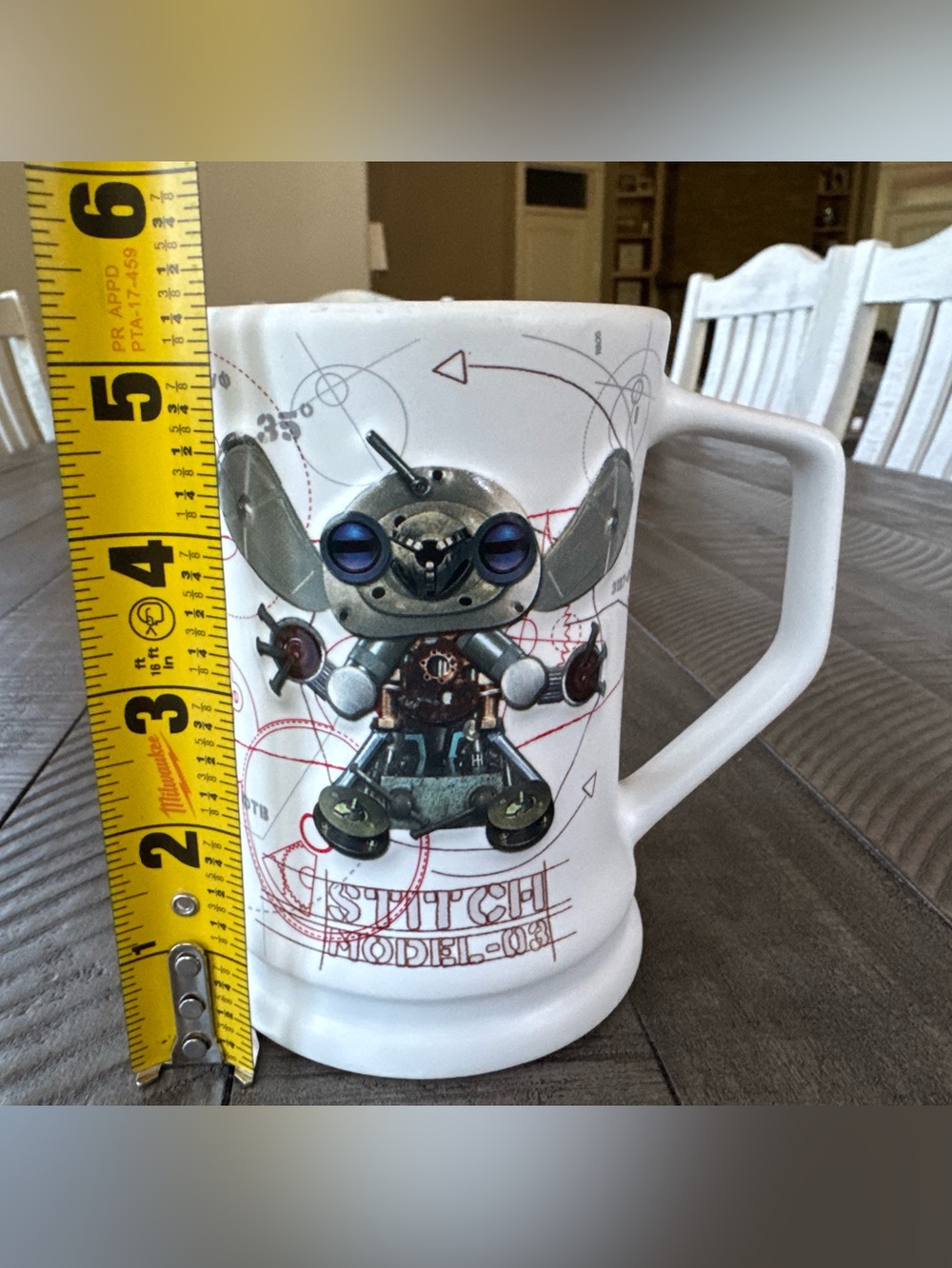 Disney Parks Stitch Model 03 Big Steampunk Tall 3D Coffee Mug - Picture 12 of 12